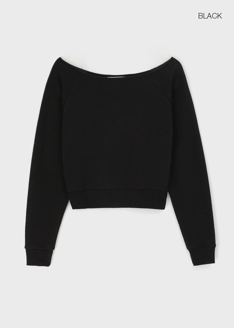 BLACKUP（ブラックアップ）の「[B-BASIC] Light Sweat Off-Shoulder Man-to-Man（Tops）」