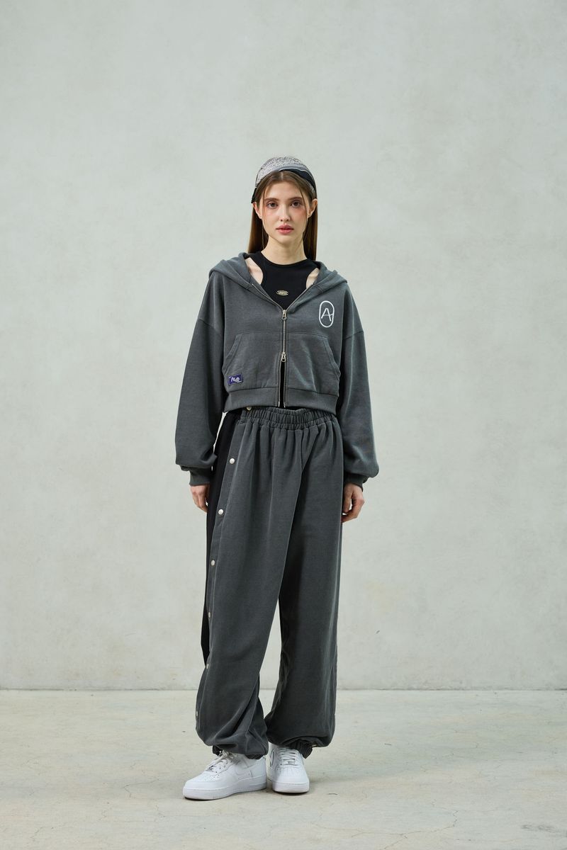PITA HOOD ZIP-UP / CHARCOAL