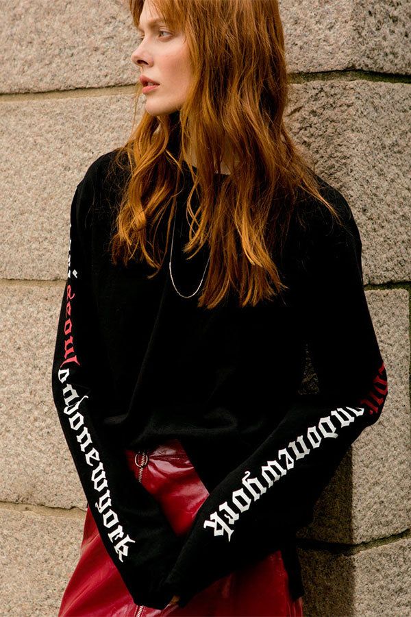 ATAR(アタル)の「"psln" 長袖Tシャツ(ブラック)|ATAR(Tops)」