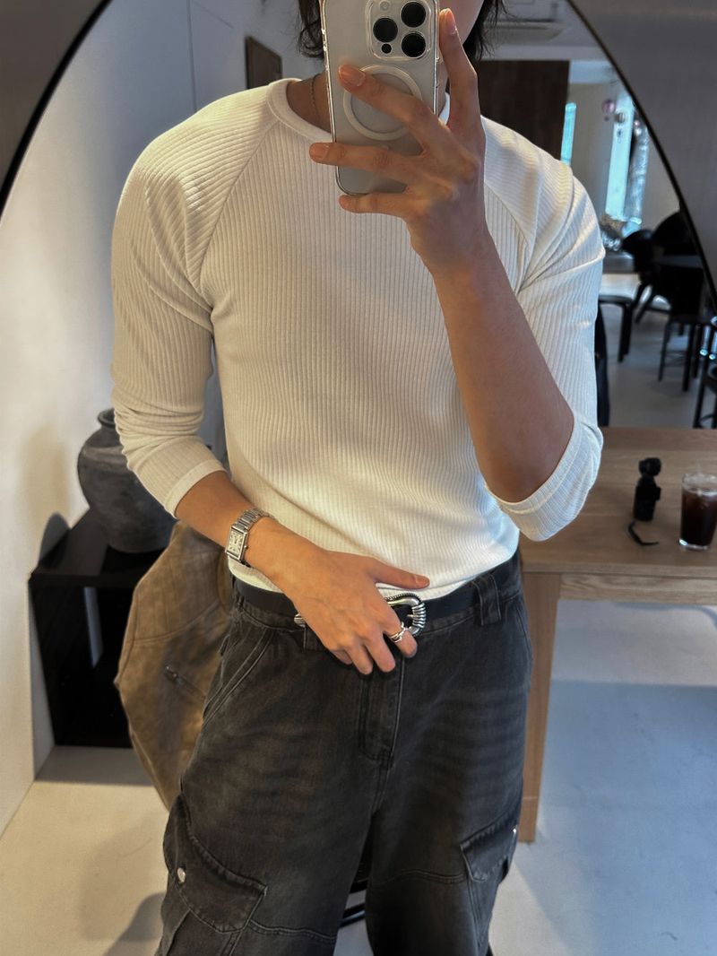 lemenne(ルメンヌ)の「LMN Ness Leglan Muscle Long Sleeve Tee (3 colors)(Tops)」