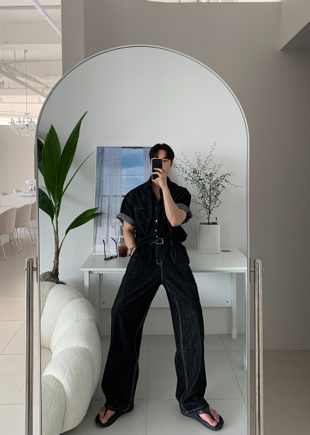 【Setup】Aiden Solid Linen Denim Setup