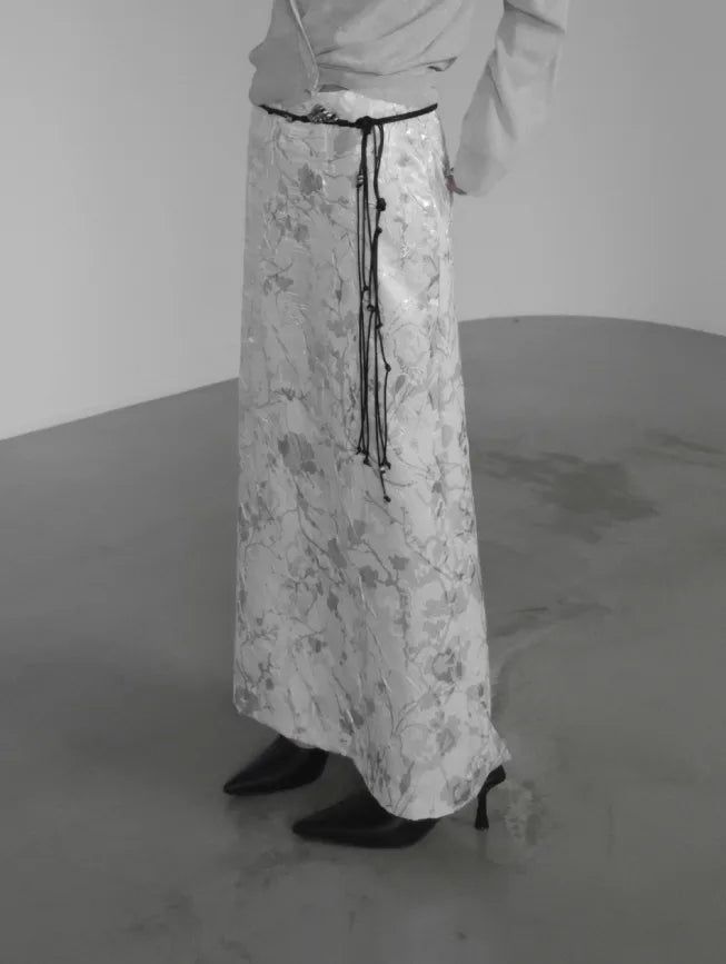 mnem（ムネム）の「Berryon Flower Long Skirt（Skirts）」