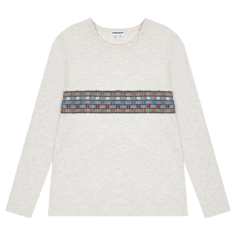 safarispot（サファリスポット）の「 CHEST PATCHWORK L/S (GRAY)（Tops）」