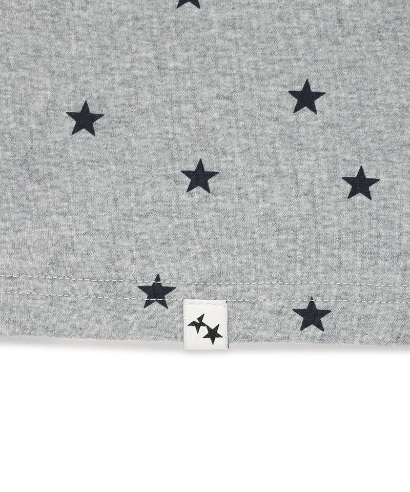 STRIPED STAR RAGLAN LS TEE GREY(CV2GSFT550A)