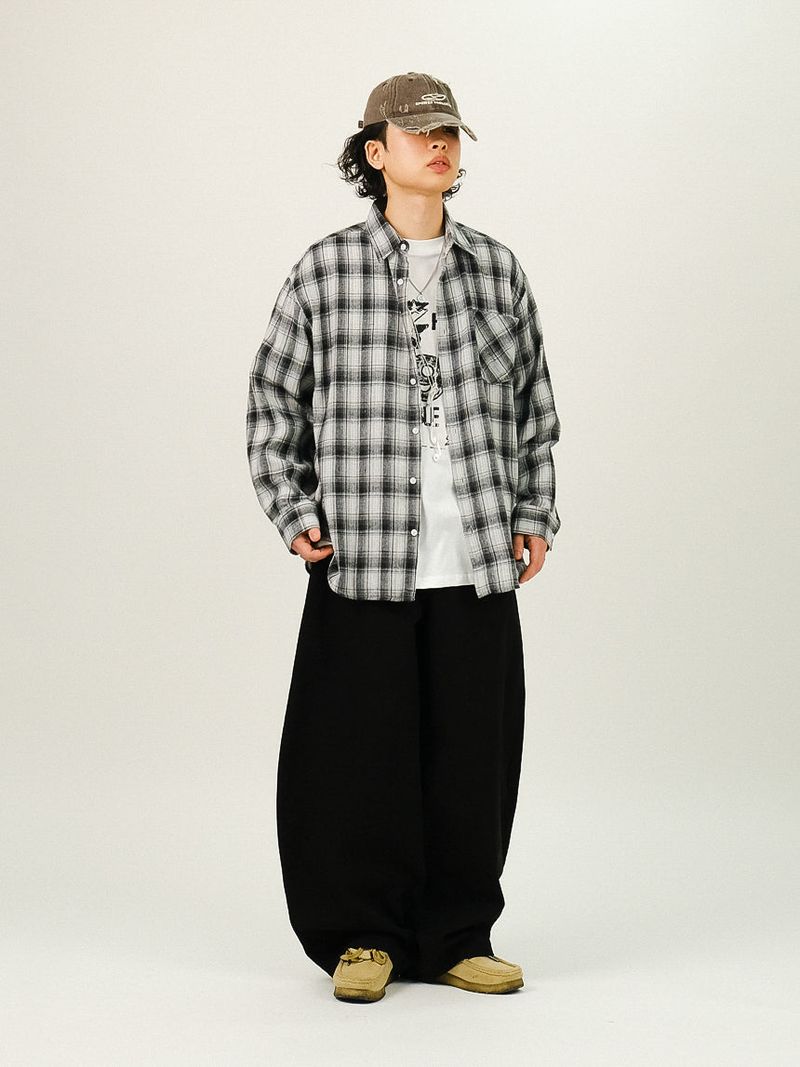 DE Back Point Wide Balloon Pants