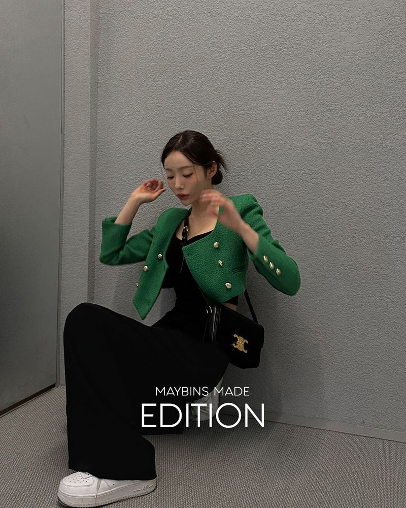 MAYBINS（メイビンス）の「【MADE】Collarless Cropped Jacket（Jackets/Outerwear）」