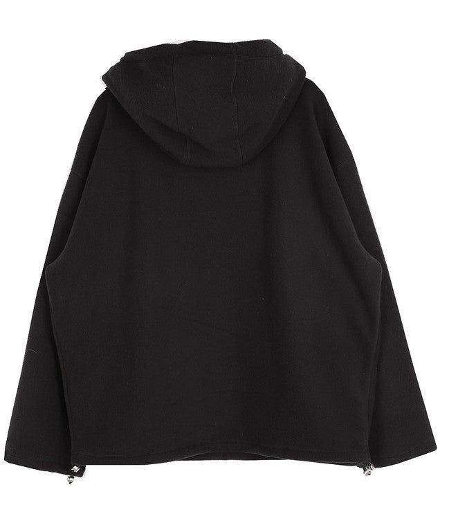 No.0574 3n5t fleece string hood-T