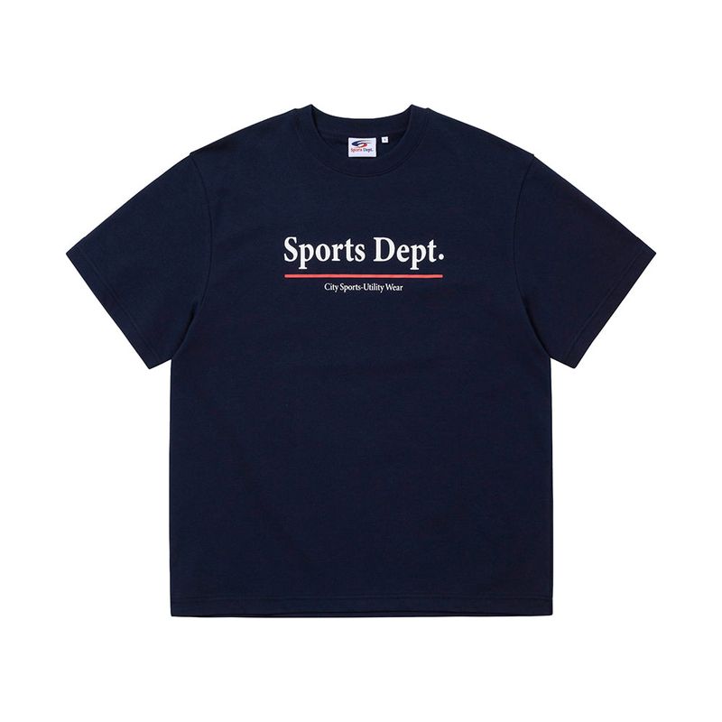 FCMM（エフシーエムエム）の「Sports Dept Line Logo T-shirt - Navy（Tops）」
