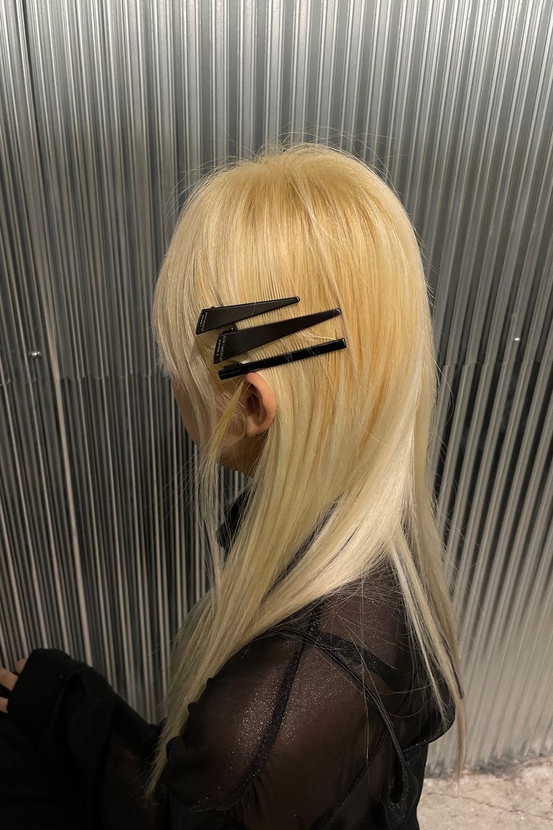 NO.364 [BLACK] HAIR PIN 3SET TRIANGLE