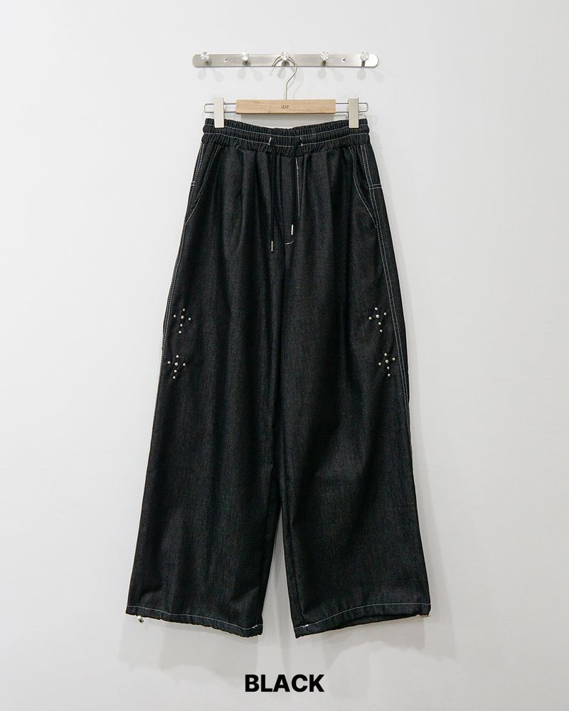 Cross Printing Denim Pants