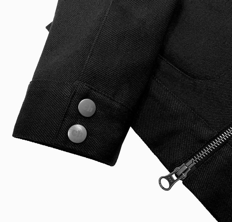 PINTUCK COTTON JACKET (BLACK)