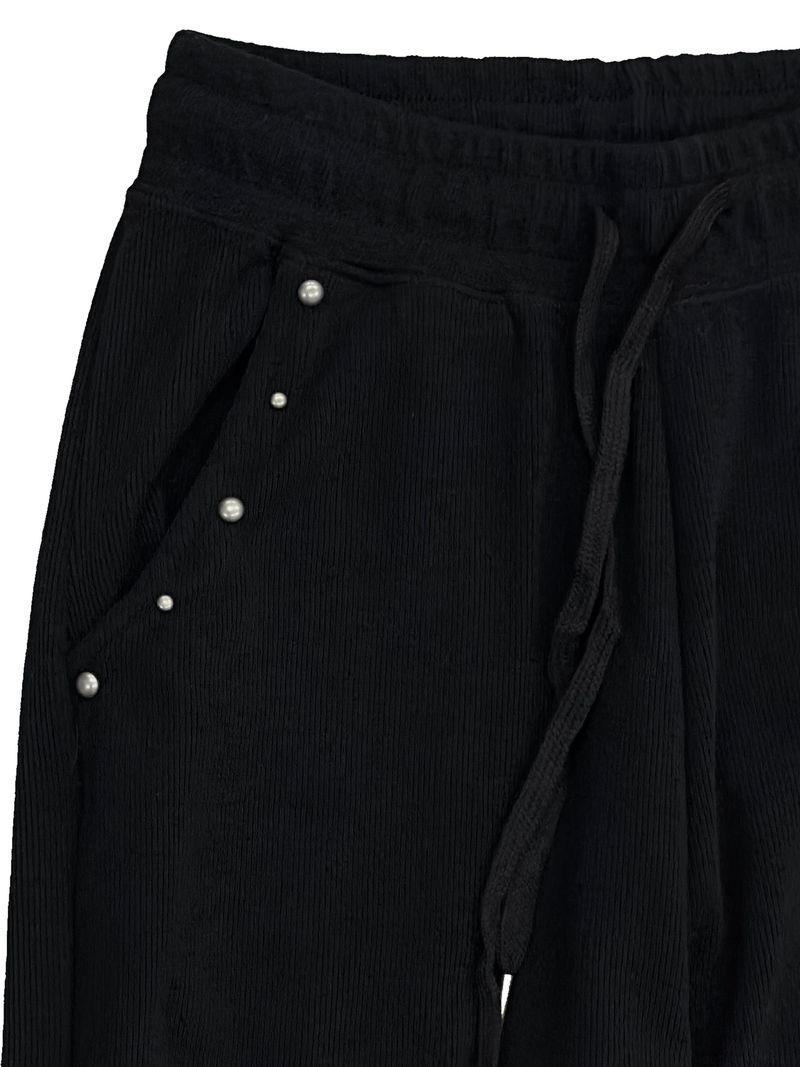 line stud bootcut pants (2color)