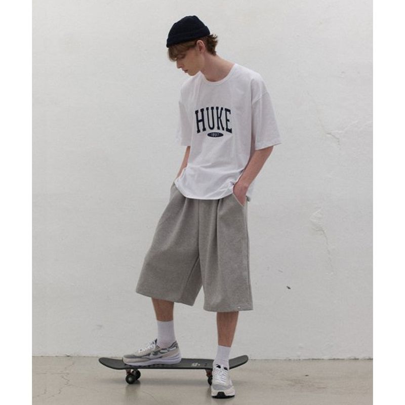 HUKE（フック）の「スケート バミューダ パンツ (グレー)（パンツ）」