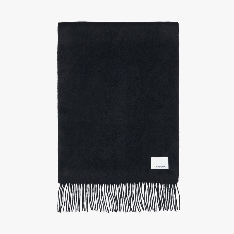 MADGOAT(マッドゴート)の「Wool Woven Scarf Solid_Black(Fashion Accessories)」
