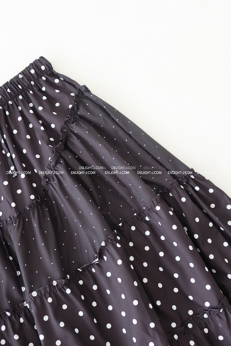 Dot Dot Dot Cancan Long Skirt