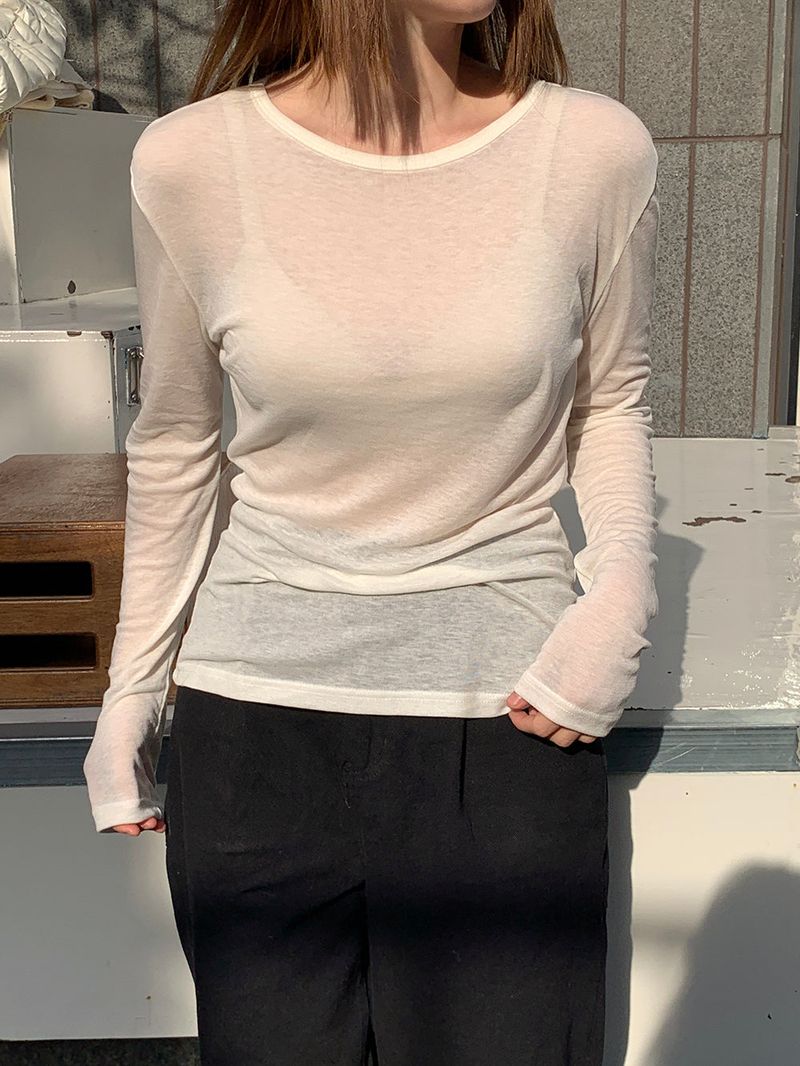 [MADE] Fodit Wool Tencel Layered Tee