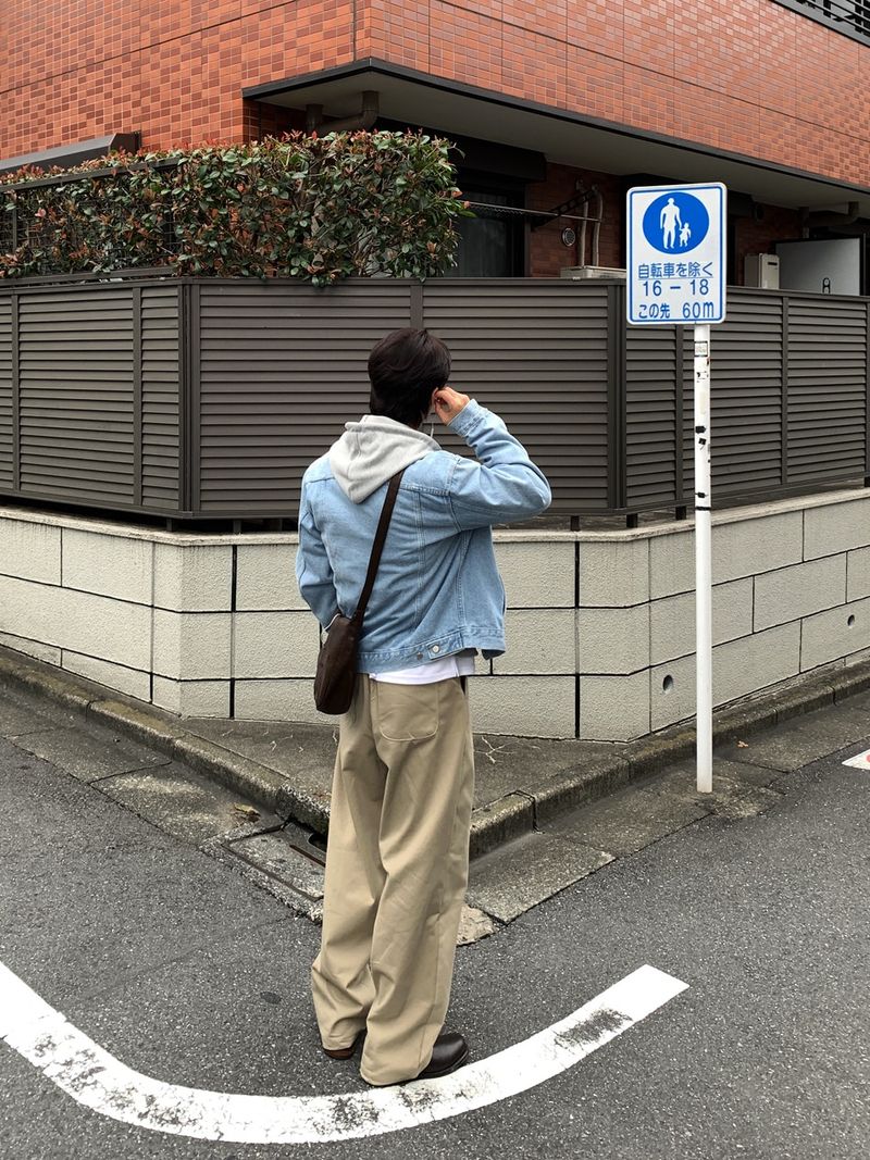 Look Deryx Vintage Flap Pocket Oversized Denim Jacket