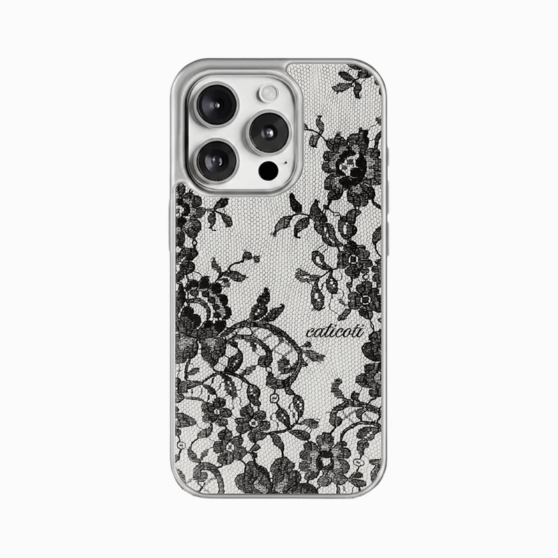 caticoti（カティコティ）の「レース ブラック マグセーフ（スマホグッズ/小物）」