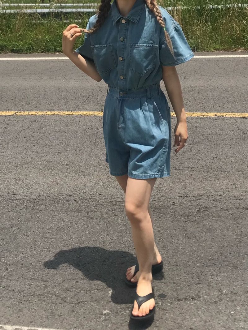 Marina denim jumpsuit