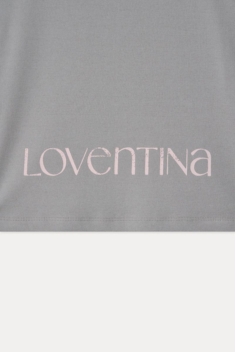 DEEP NECK SLEEVELESS TOP_GRAY PINK