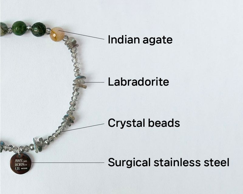 GEM STONE LABRADORITE BRACELET