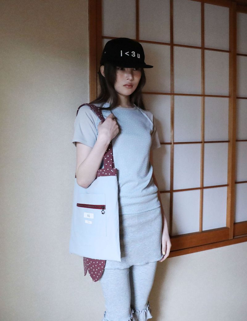 UGLYSHADOW（アグリーシャドウ）の「STAR CONTRAST RAGLAN T-SHIRT(BLUE)（Tops）」