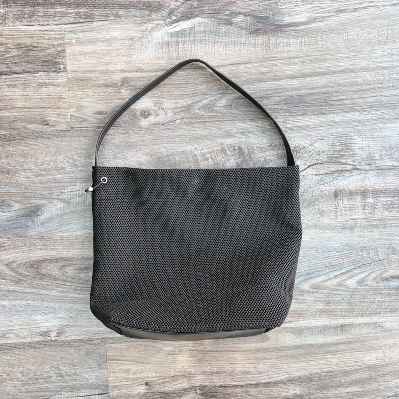 Black Mesh Shoulder Bag