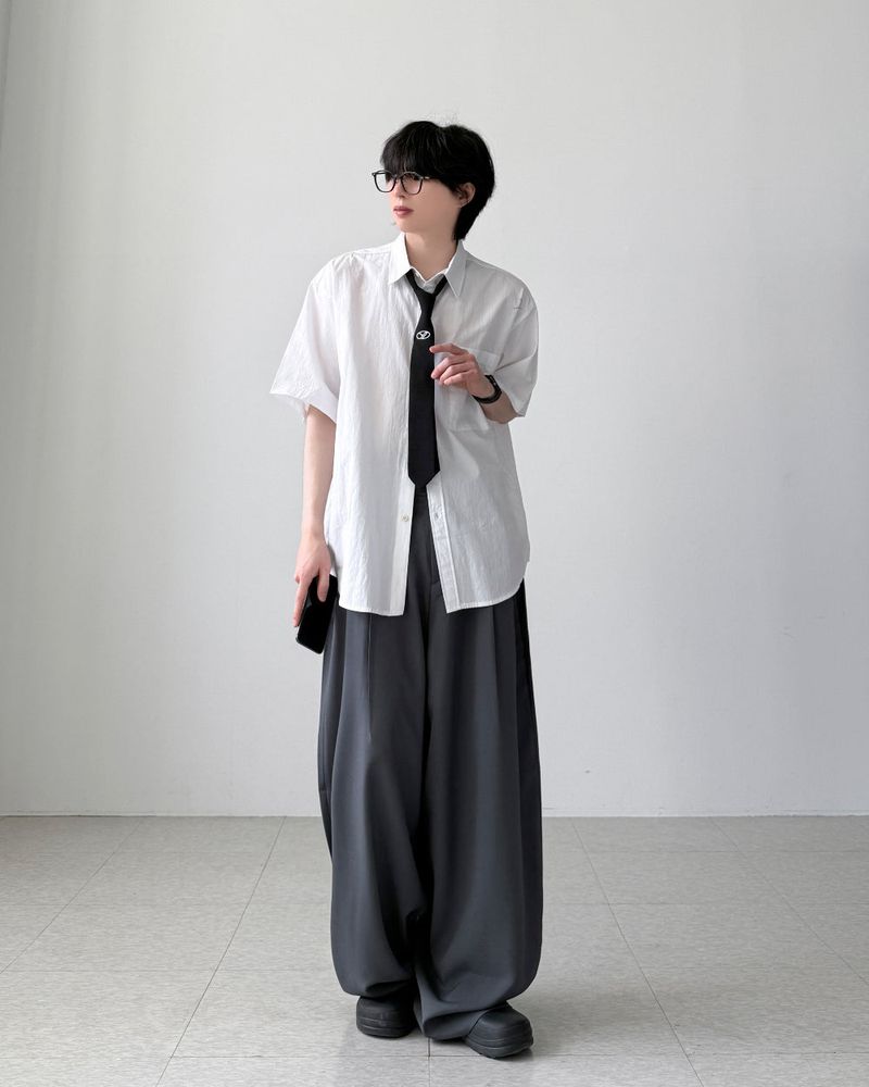 Romar Two-Tuck Wide Slacks