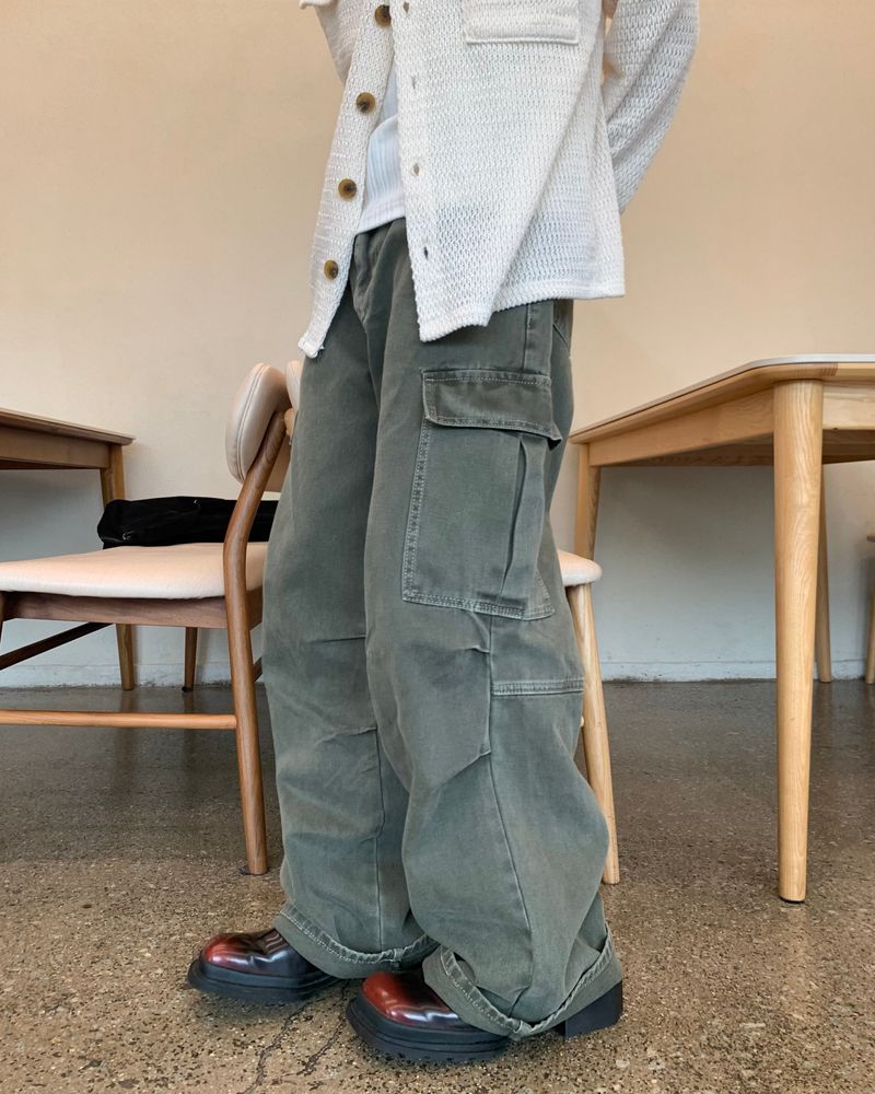 BONGJU（ボンジュ）の「ディープダイコットンカーゴパンツ（パンツ）」
