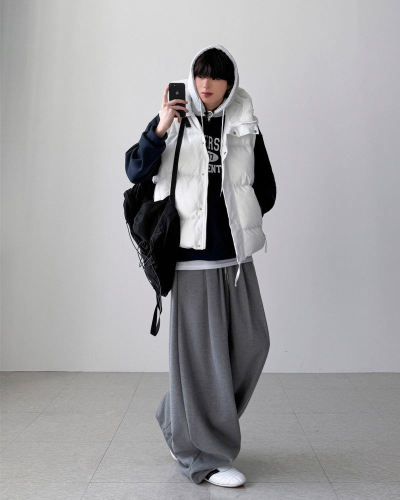 Plus Hood Padding Vest
