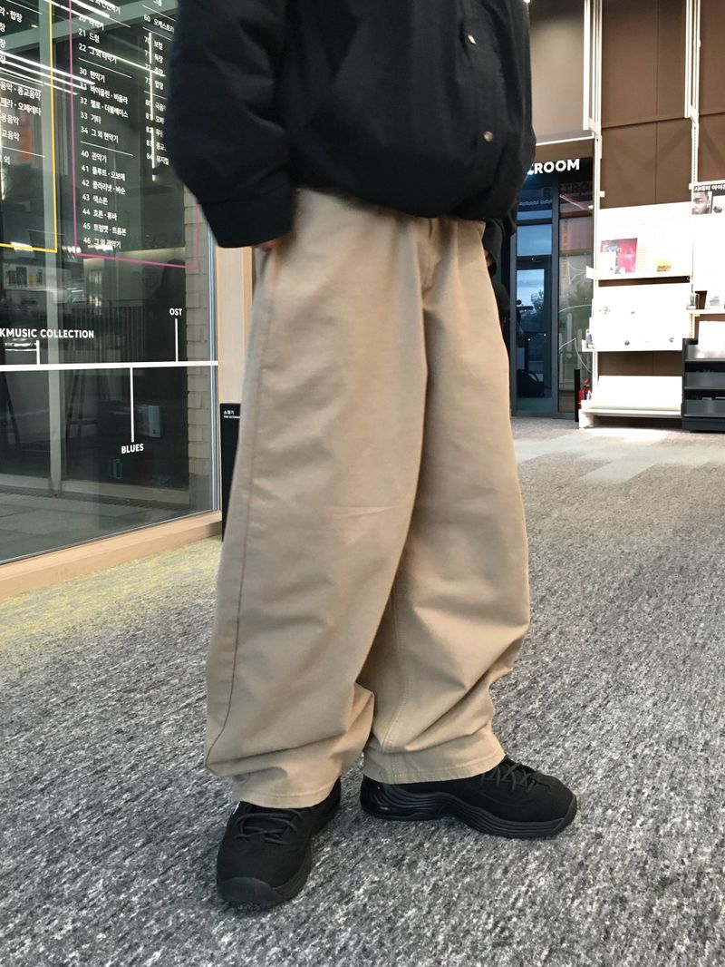 Cien Cotton Wide Balloon Pants 4C