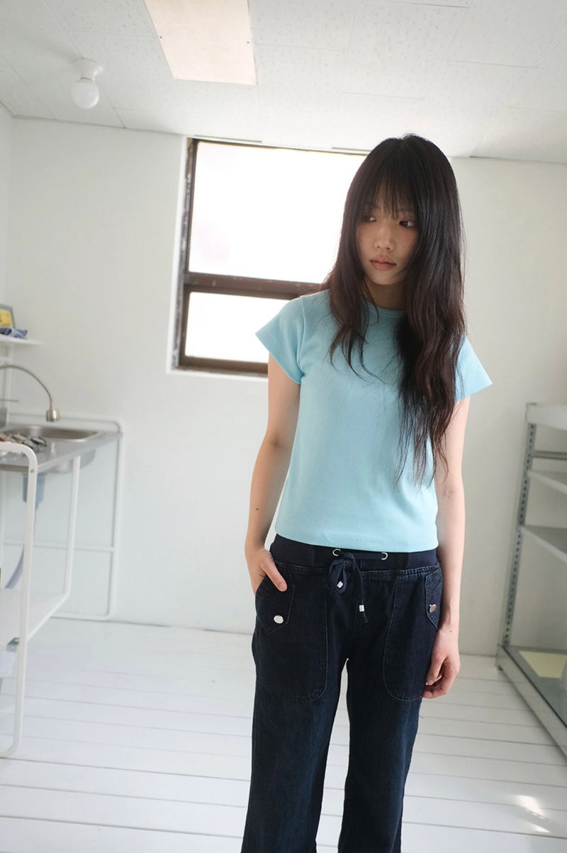 ドロップデニムパンツ