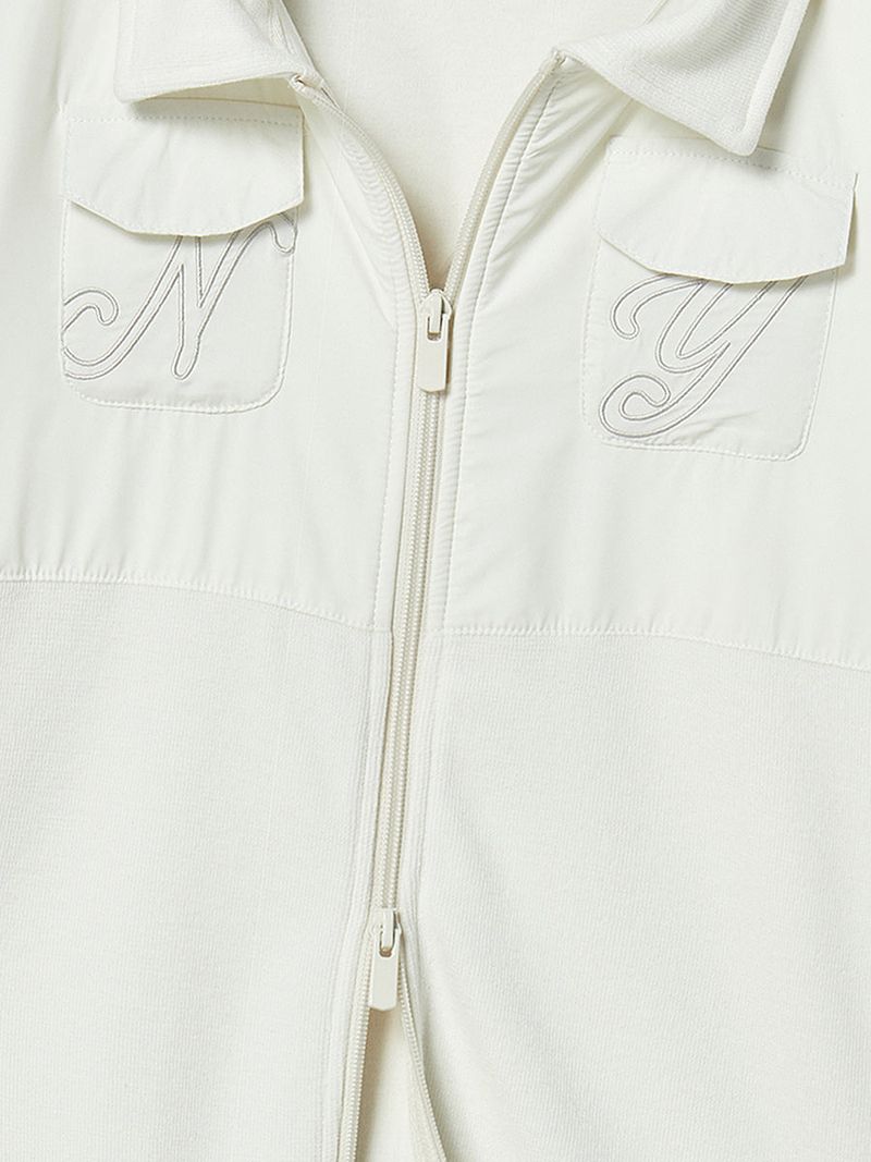 NY PATCH ZIP UP (IVORY)