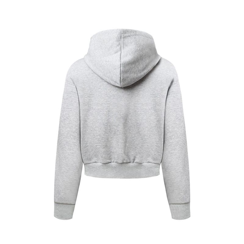 Lettering Leopard Hoodie Zip-up 233133358