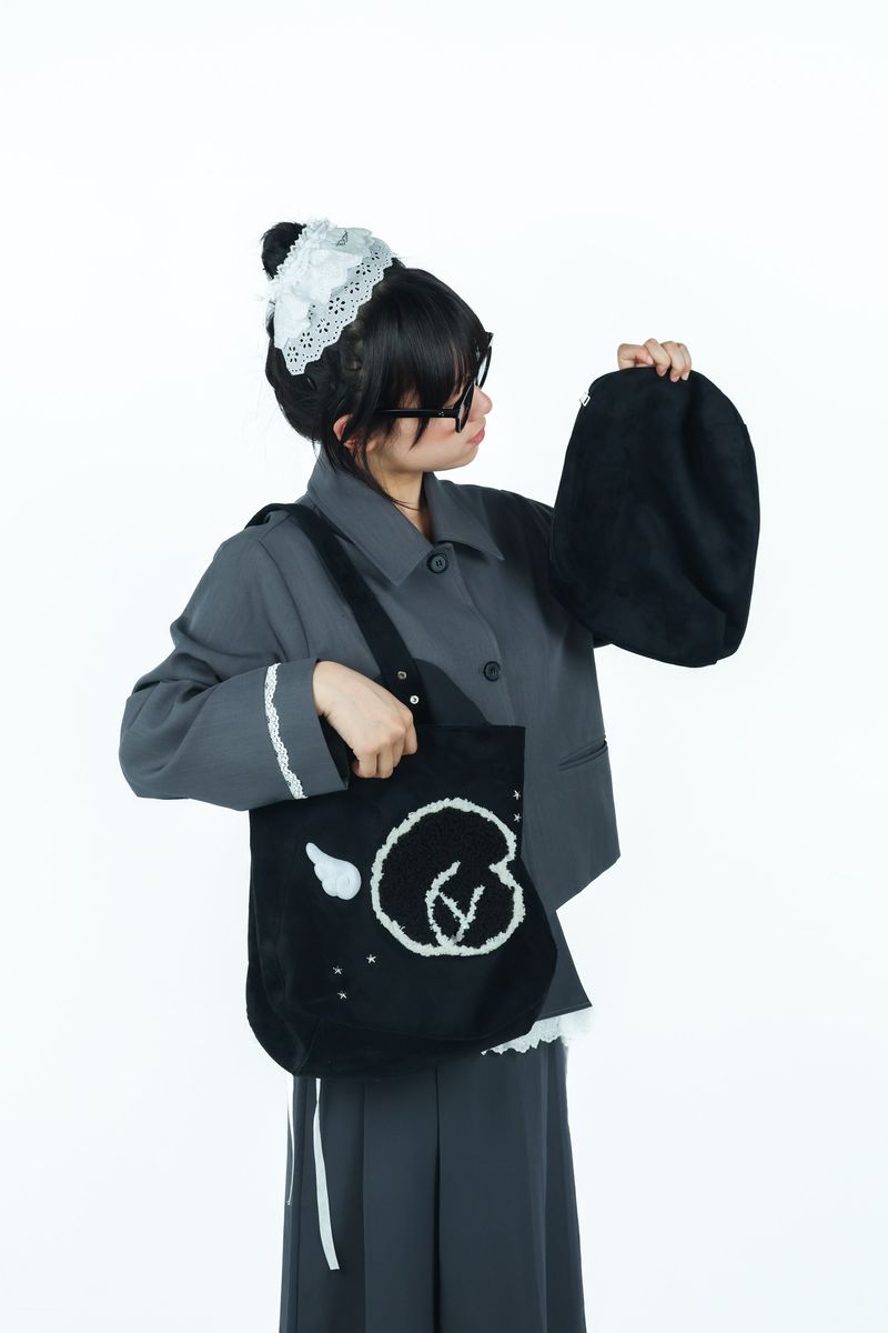 angel furlogo suedebag