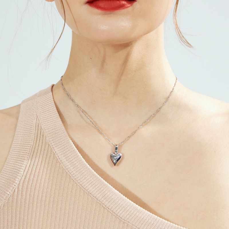 Dreamy Heart Necklace_Silver