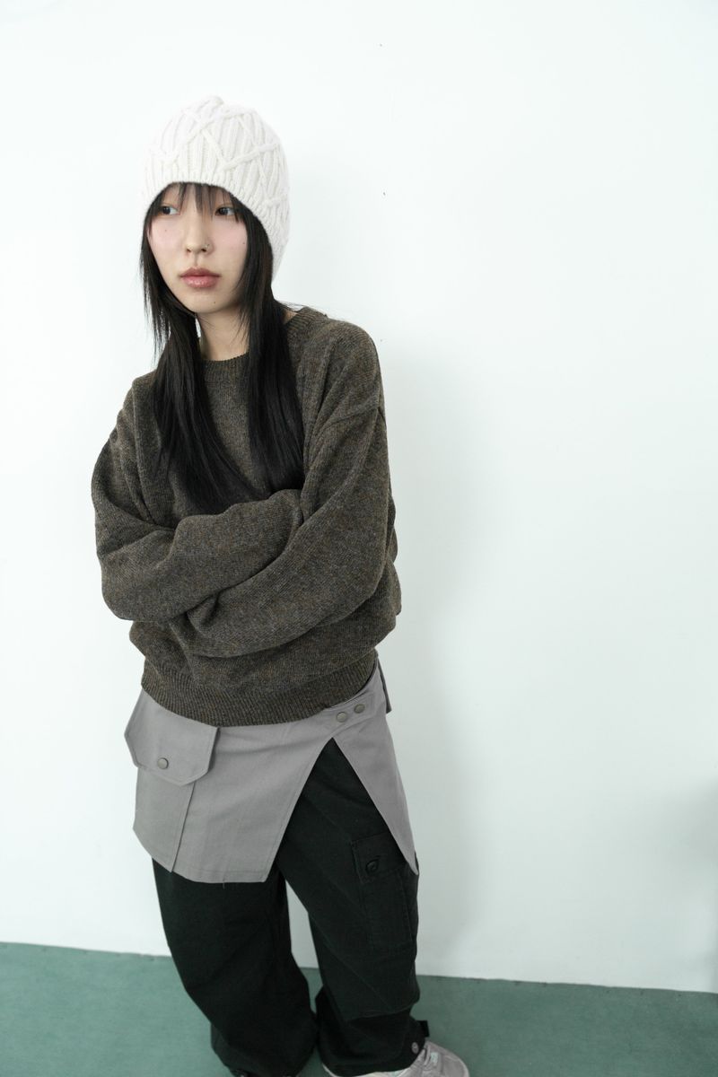 cargo mini belt skirt(2colors)