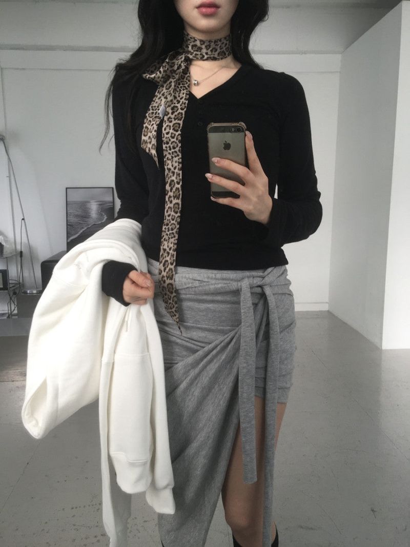 leopard silk scarf