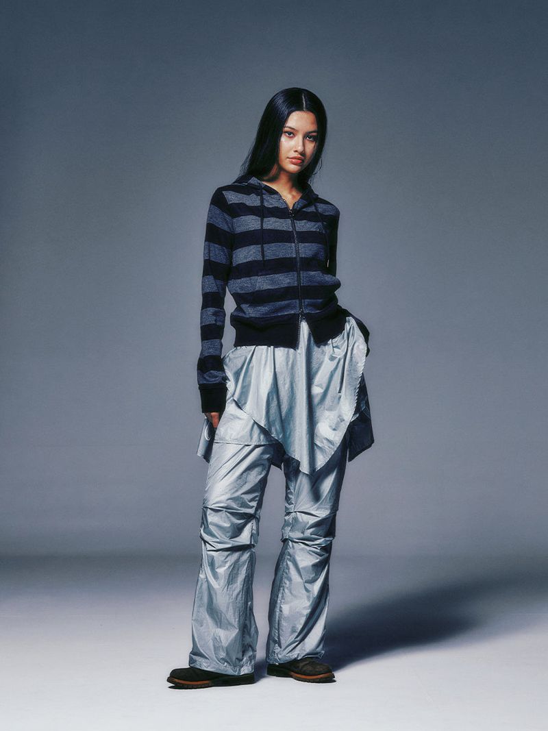 NYXX（エヌワイエックスエックス）の「DRAPE LAYERED SKIRTPANTS (LIGHT GREY)（Pants）」