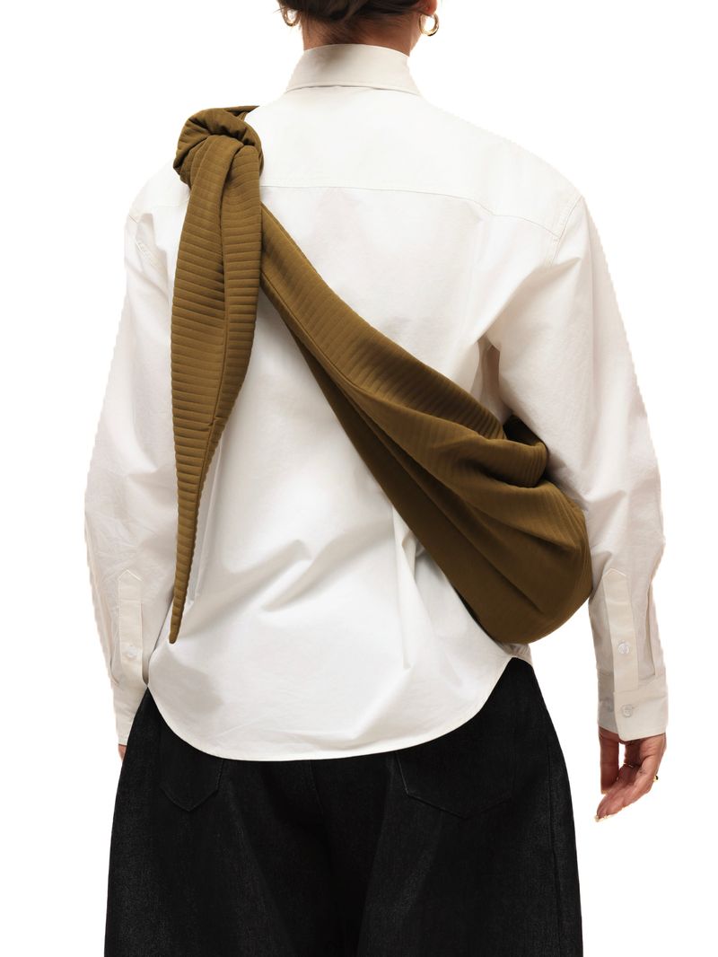 6CRAYON Pleated Adjustable Multi-Function Hobo Bag