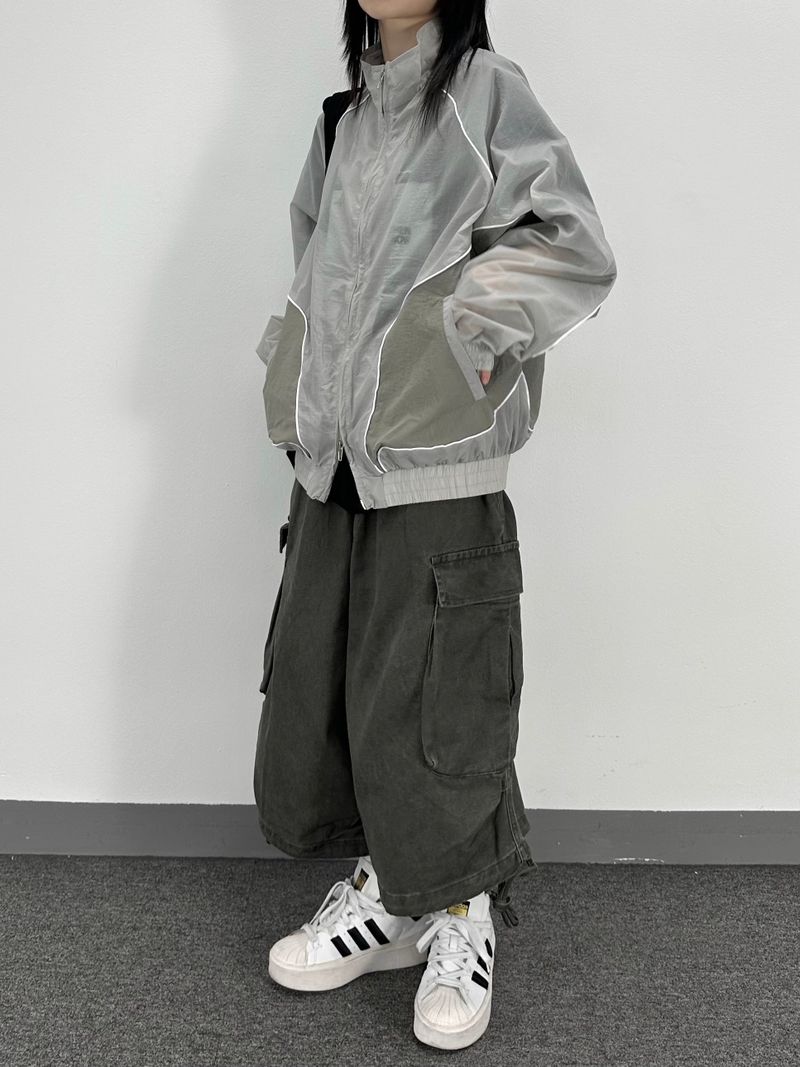 strap cargo bermuda pants
