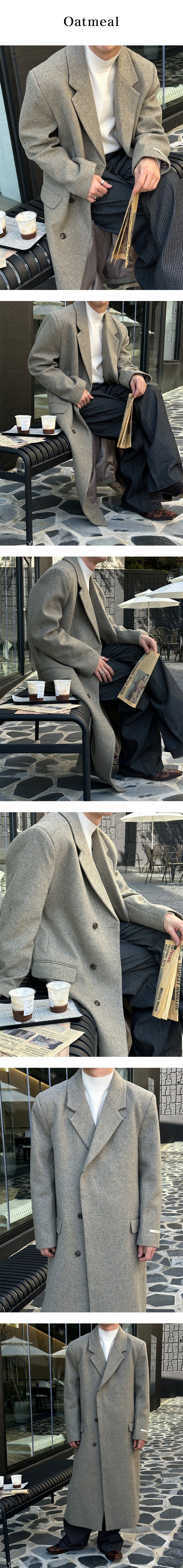 [F/W] Hidden max wool long coat(3color)
