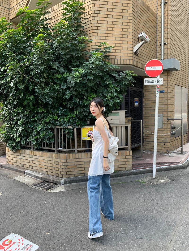 [MADE] Ditto wide long boots cut denim