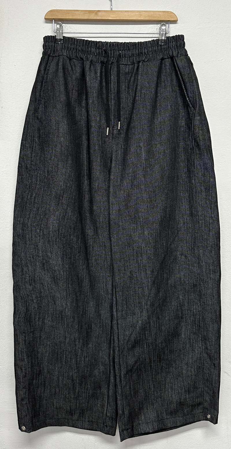 HEM SNAP + SIDE PLEAT DURABLE BALLOON WIDE OVER BALLOON LONG PANTS 🩵 - 2 SIZES