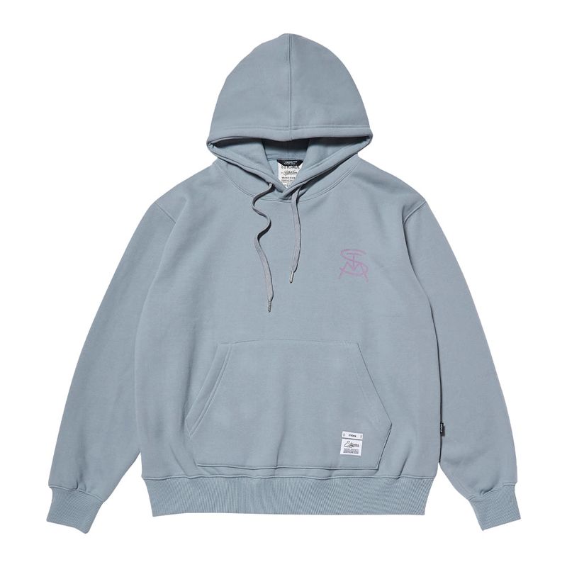 MEMORY OVERSIZED HOODIE BLACK /  BLUE GRAY