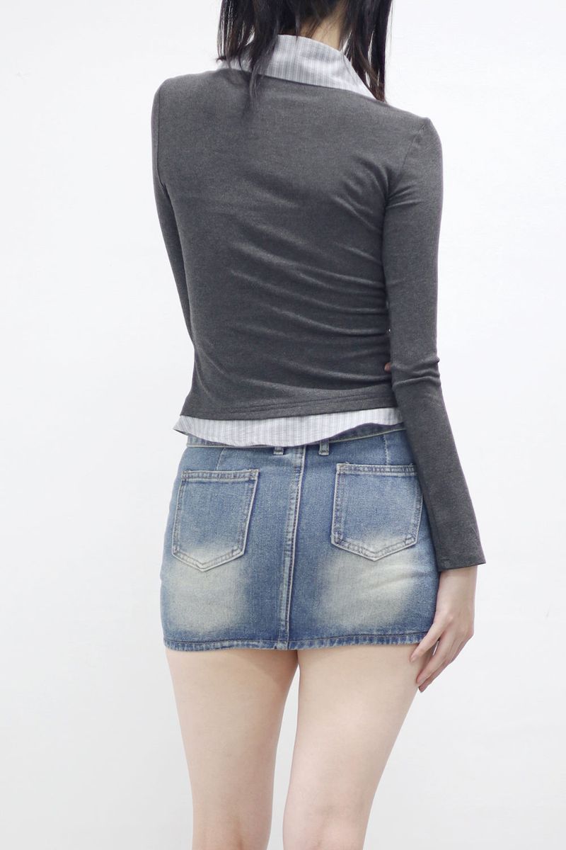 Fancy Shirred T-Shirt