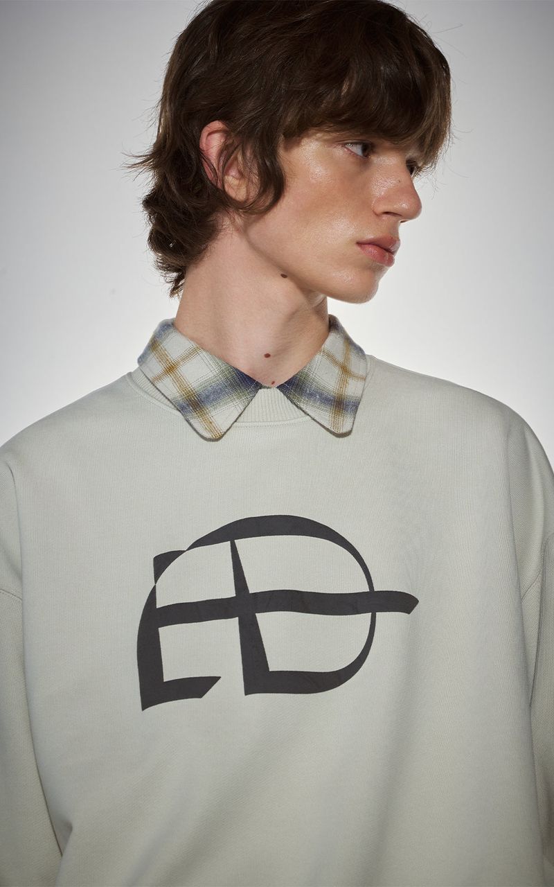 BOLD LOGO SWEATSHIRTS_L.BEIGE