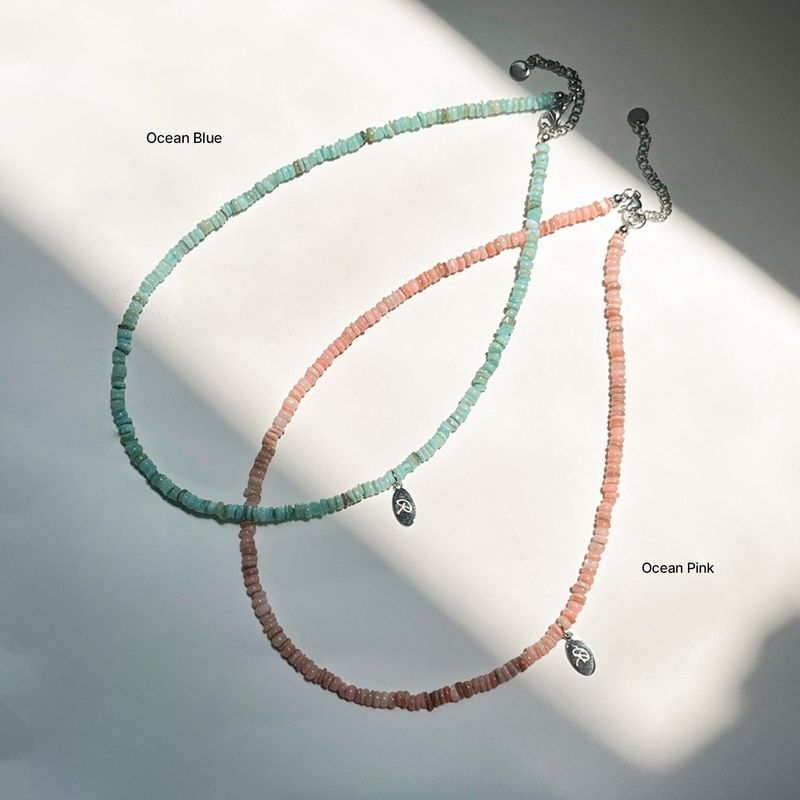 Marine wave Necklace [ocean blue]