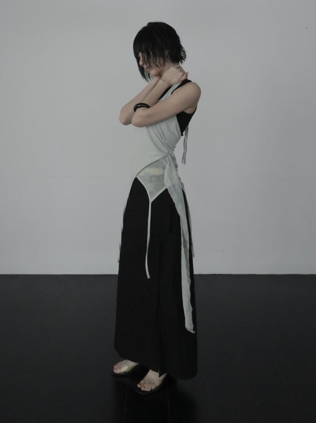 Elmic Printed Halter Sleeveless Top