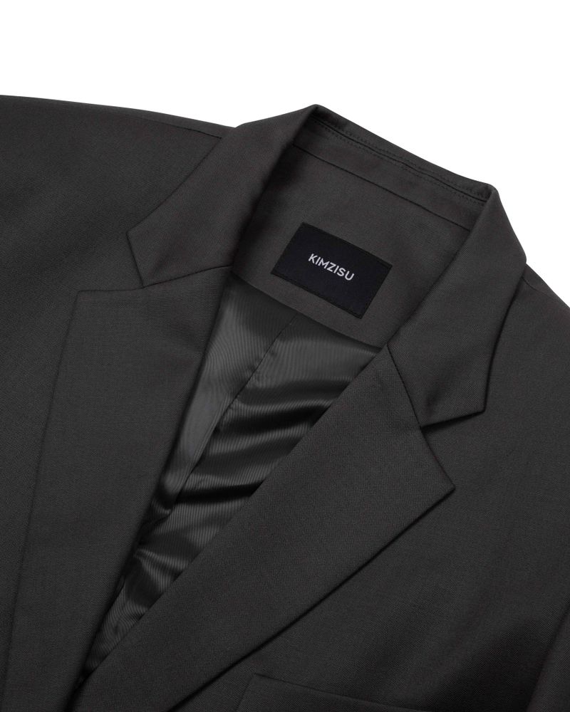 DOZI - Pinched Oversize Tailored Jacket _ DARK GREY